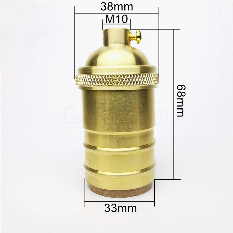100% brass quality Lamp Holder AC96-250V UL E27 DIY vintage rose Chandelier Lighting Base M10 copper holder light socket