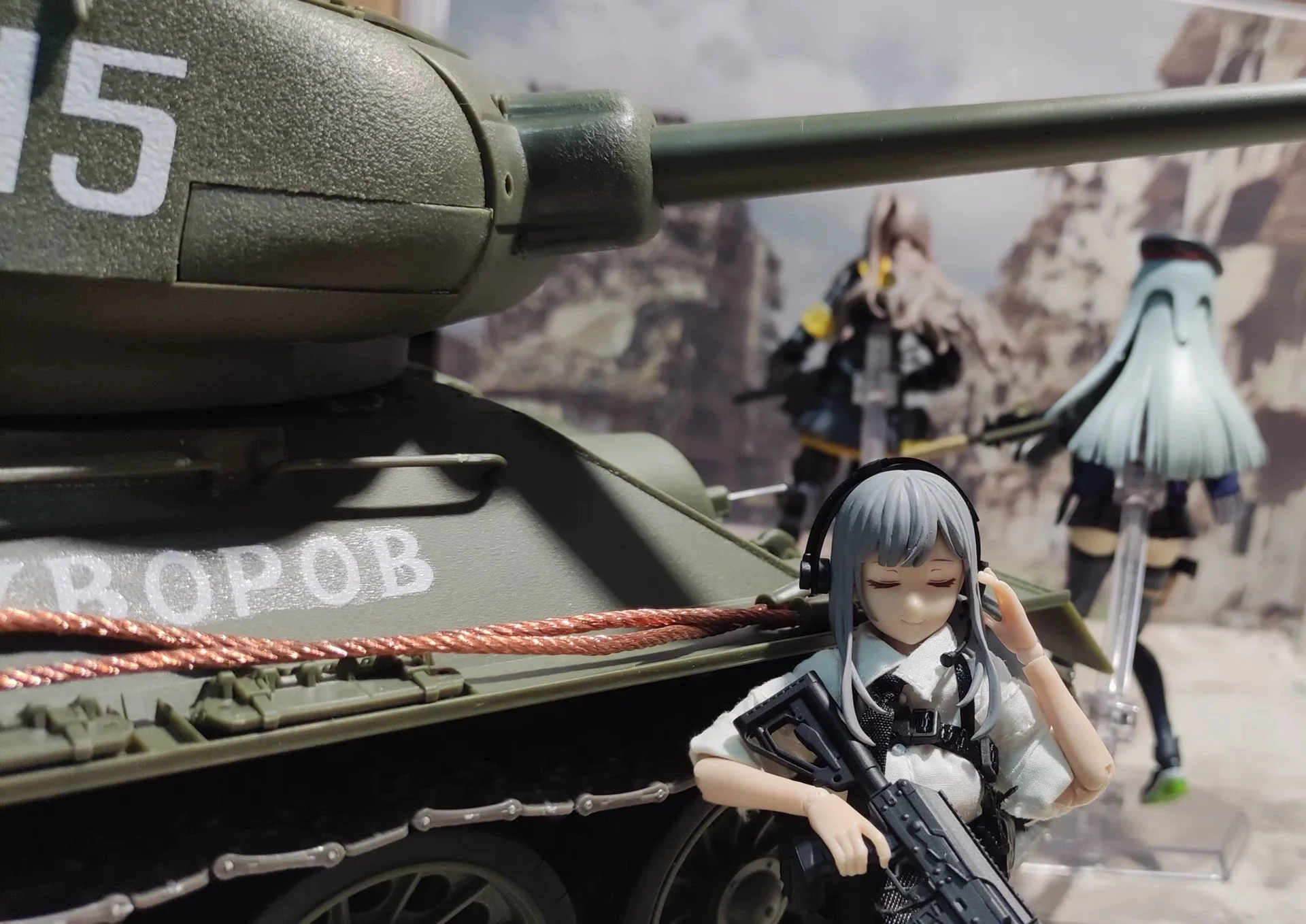 اليدوية 1/12 مقياس فتاة المواجهة AK12 تصفيفة الشعر ثلاثية الأبعاد المطبوعة تعديل أجزاء ل 6in البدلة المتنقلة فتاة عمل نموذج لجسم #2