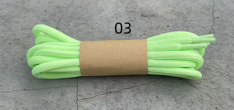 2026 Neue 100/120/140cm Grüne Runde Schnürsenkel für Schuhe, Schnürsenkel für Sneaker & Stiefel, Geeignet für Damen und Herren für Y350 – Detail 5