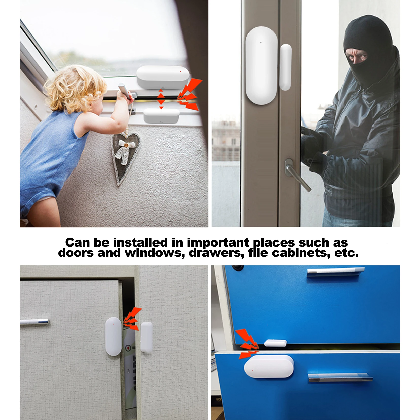 Fabrik Preis Fenster Tür Sensor für 433mhz Wireless Home Alarm Security Smart Lücke Sensor zu Erkennen Offene Tür Einbrecher alarm Kits