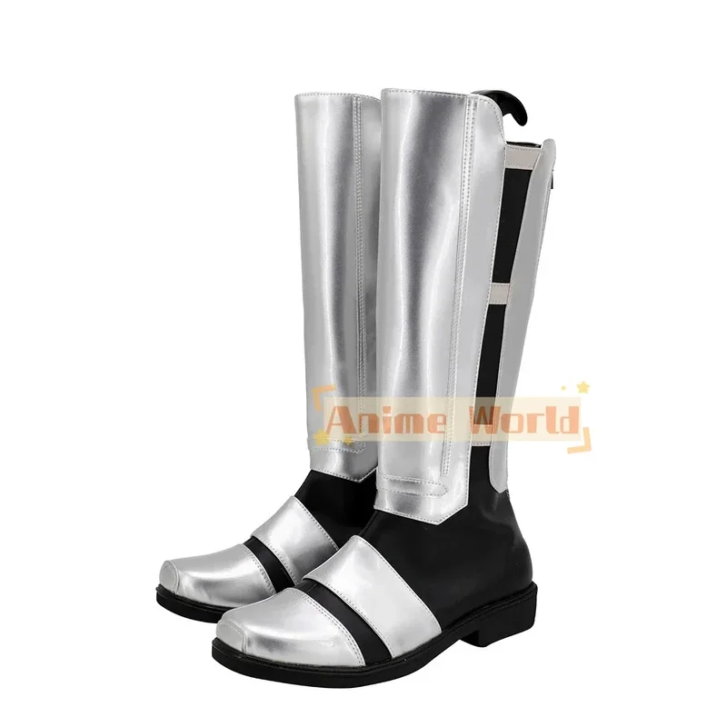 Darth Revan Cosplay Boots Silver Shoes Custom Made for Unisex Any Size