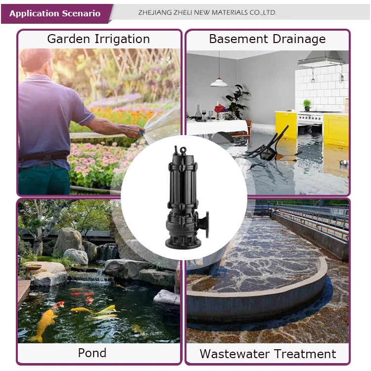 Pompa Celup Listrik Tekanan Tinggi Multifungsi Industri 220v 380v OEM untuk Irigasi Pertanian