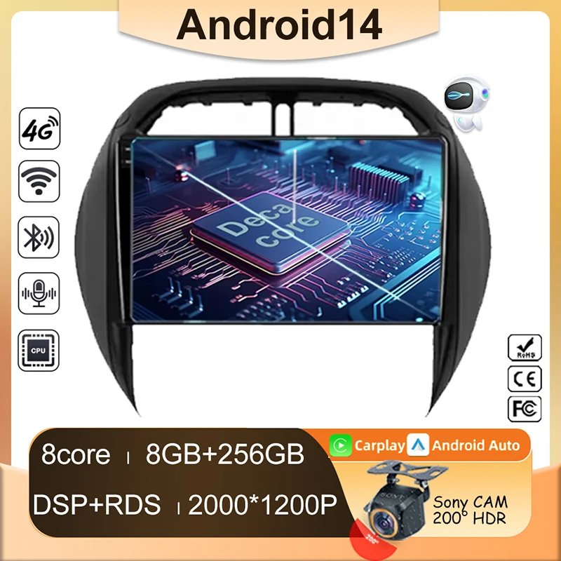 

Carplay For TOYOTA RAV4 2003 2004 2005 ANdroid Player Auto Radio Multimedia Car Stereo GPS Navigation NO 2din Video Screen DVD