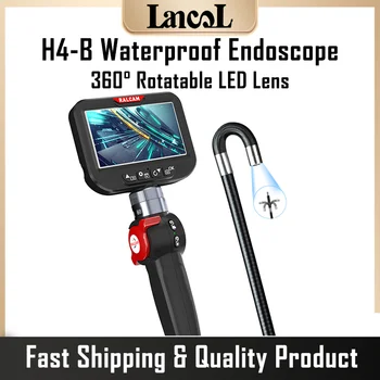 H4-B P HD screen 1080° rotatable LED Lens with 360 waterproof endoscope for vehicle inspection automotive industrial endoscope