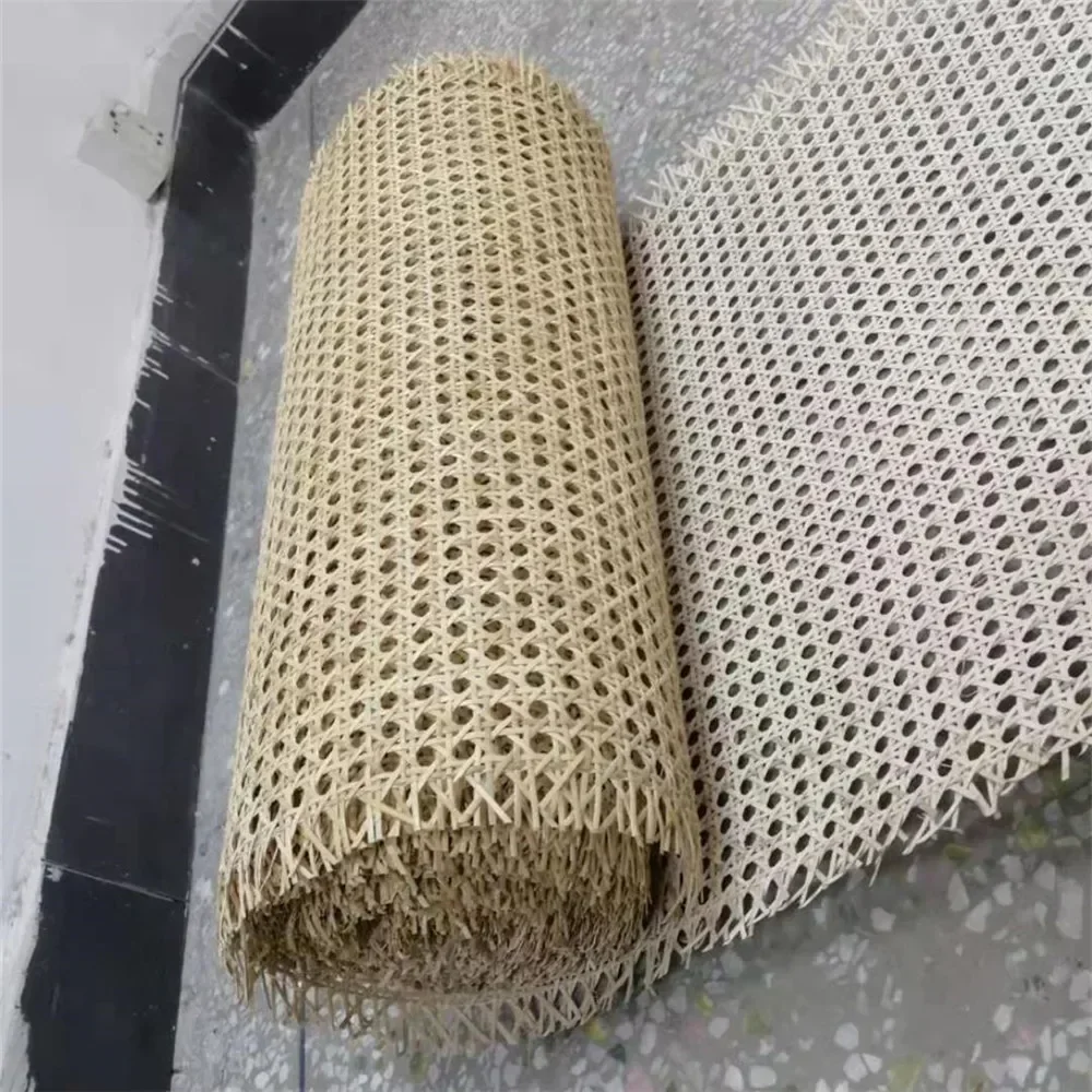 2026 15 Meters 90CM Wide Natural Indonesian Real Rattan Cane Webbing Roll Furniture Chair Table Ceiling Background Door