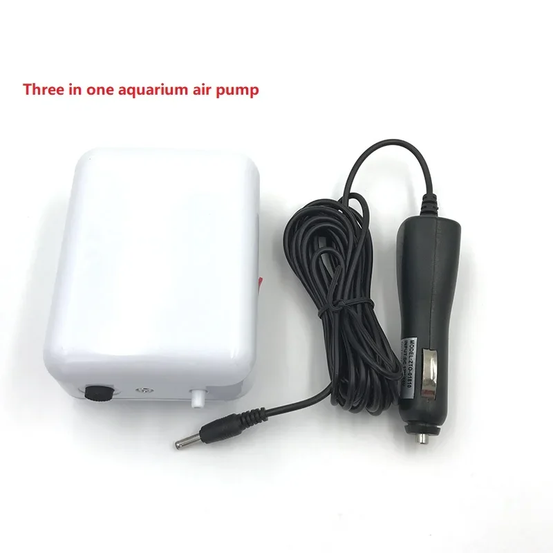 1PCS 1.5V 0.5W  Oxygen Pump New Three in One Aquarium Air Pump Dry Battery Vehicle Charged Oxygen Aerator DC Oxygen Pump