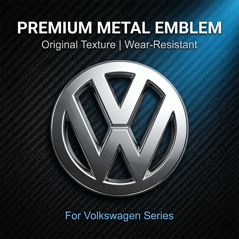 1 Stück ABS-Lenkradabdeckung mit Emblem-Aufkleber für VW Golf Amarok T5 Phaeton ID3 Tiguan T-Cross GTI – Detail 7
