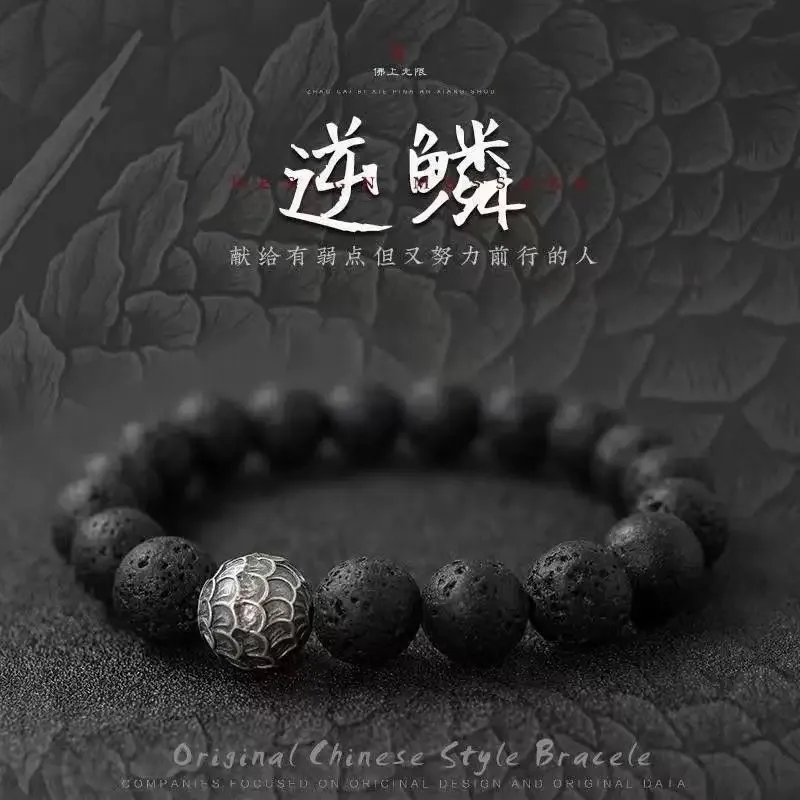 natural stone bracelet men Round Onyx Beaded Braslet Male Accessories Pulseira Husband Gift