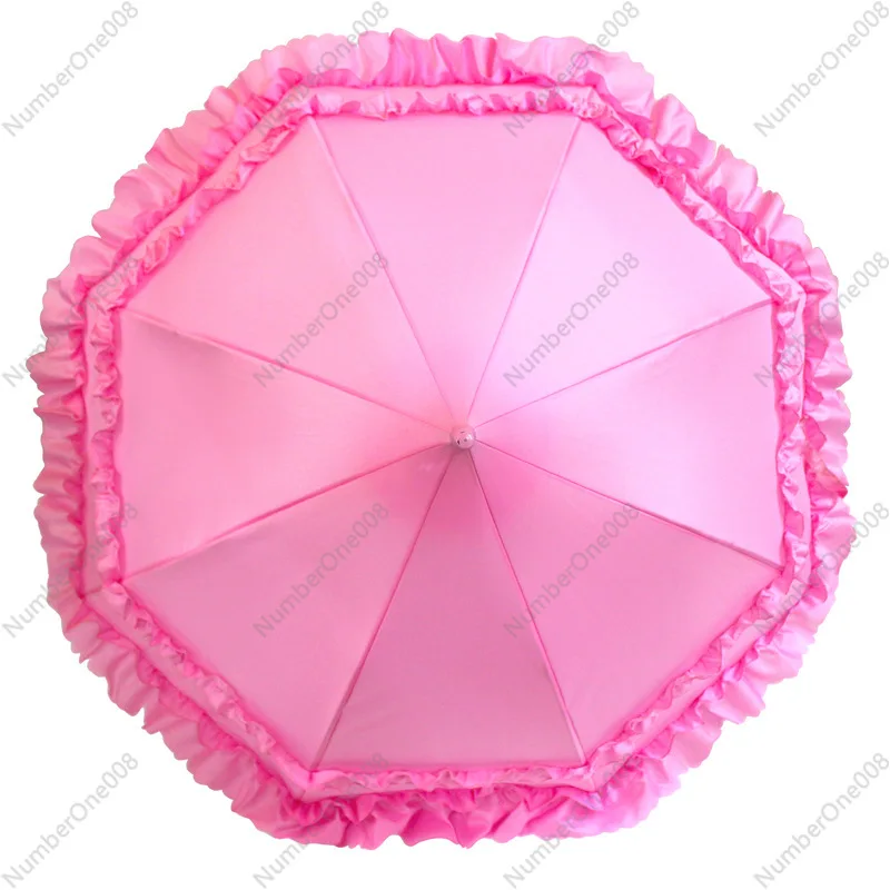 European Vintage Lace Umbrella Ready to Ship, Lolita Style Sun & Rain Parasol with Ruffle Edge, Wholesale