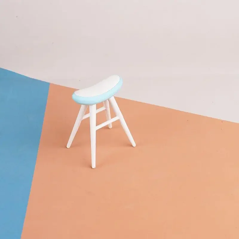 2Pcs 인형 집 만화 의자 놀이 집 귀여운 마이크로 풍경 DIY 장식 항목