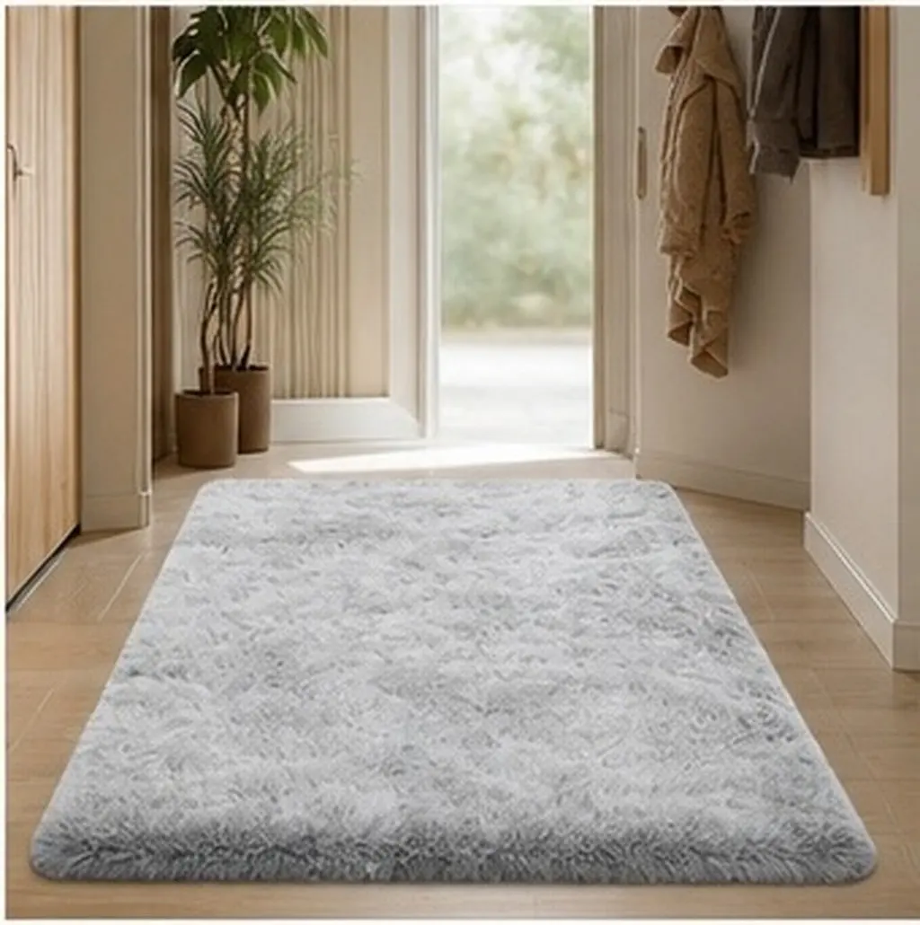 Area Rug Decorative For Floor Mat For Bedroom Room Soft Comfortable Carpet Anti Backing Living Bedside