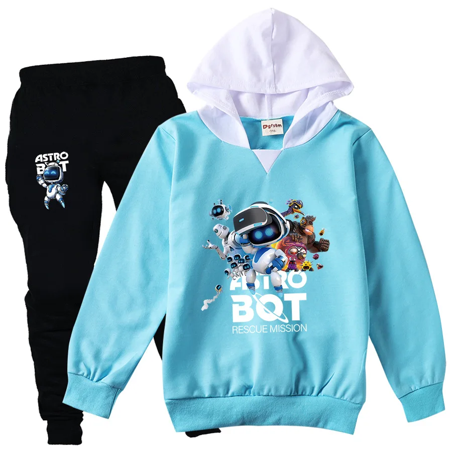 

Game ASTRO BOT Clothes Kids Cartoon Playroom Astrobot Hoodie Pants 2pcs Sets Toddler Girls Outfits Toddler Boys Autumn Tracksuit