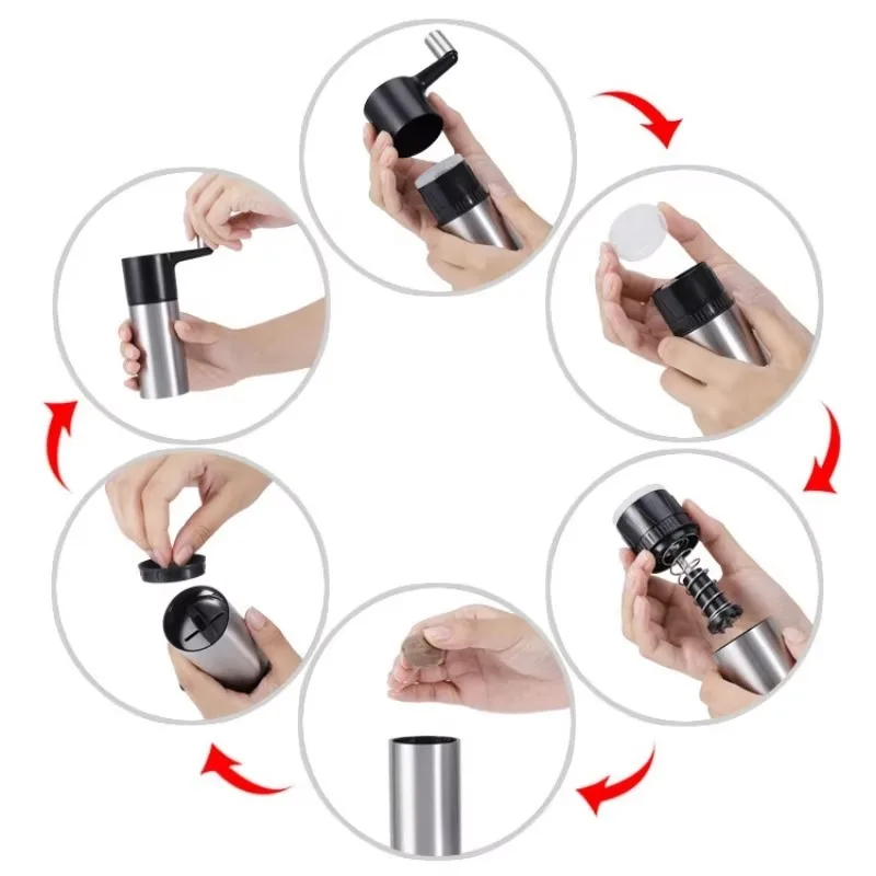 Immagine 7: Grattugia per mulino alla noce moscata, dado per macinazione in metallo e spezie dure, rettificatrice manuale manuale manuale, accessori per utensili da cucina