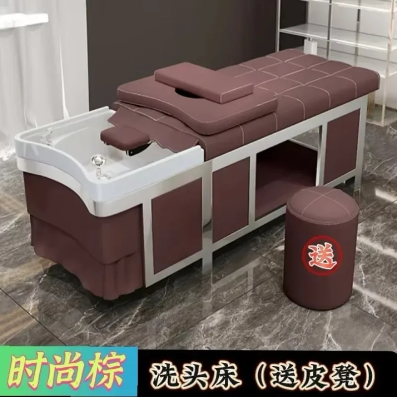 MR-21 Steel Frame Thai Shampoo Chair Water Circulation Fumigation Head Treatment Bed Barber Shop Hair Salon