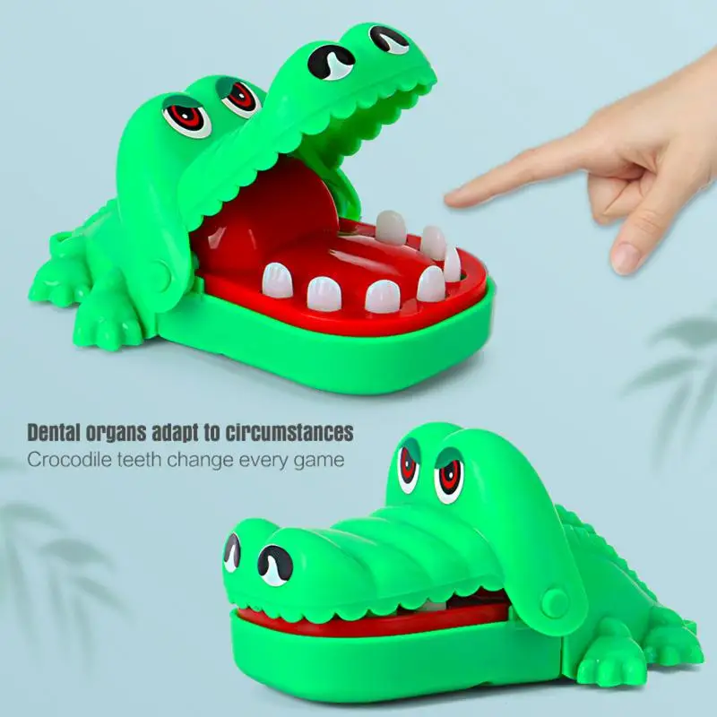 Crocodile Teeth Toys Biting Finger Dentist Games Interactive Alligator Family Party Toy Creative Non‑Toxic for Kids