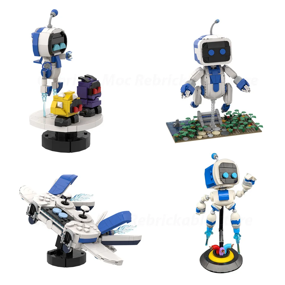 

Gobricks MOC Astro Bot Building Blocks Astro Bot Bricks Toy Gift