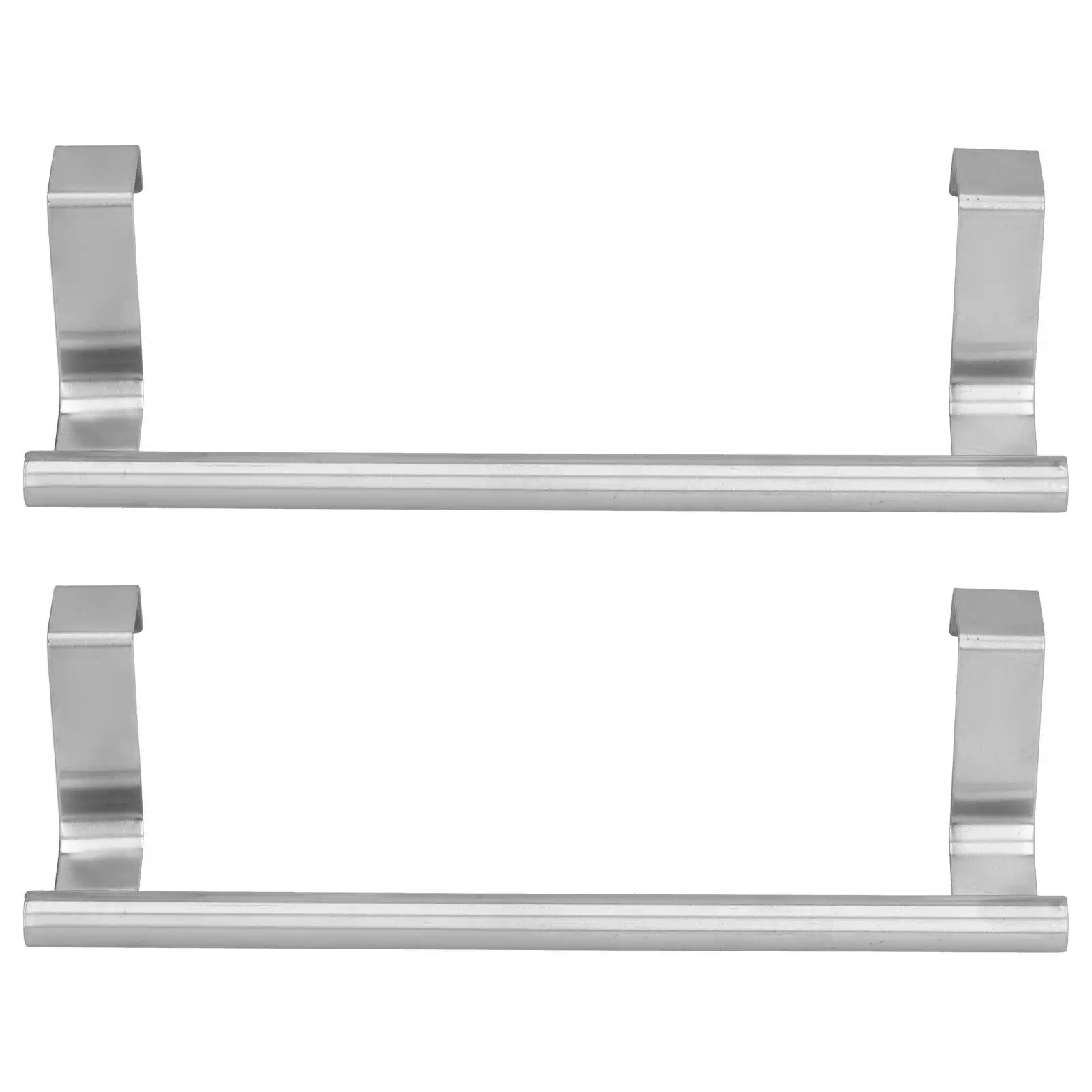 

2Pcs Stainless Steel Towel Rack for Bathroom/House/Hotel - No Punch Hanging Hanger (23cm/36cm)