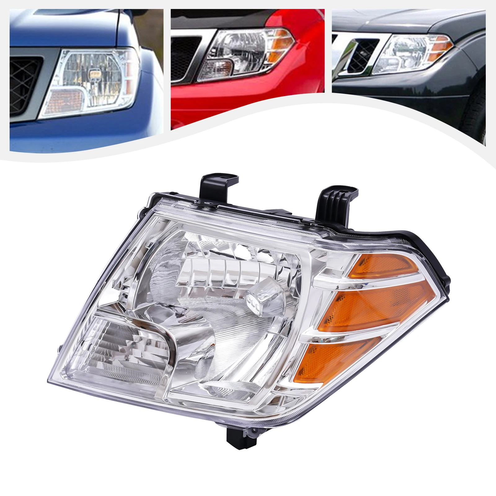 Front Headlights Headlamps Left LH Driver or Right RH Paasenger for 2009-2018 Nissan Frontier Pickup Truck