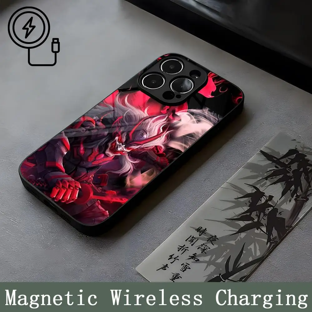 Free Fire Game Mouse Pad Strong Magnetism Glass For iPhone 16ProMax 14 15 13 12 15 11 Pro Max Plus Mini Coque