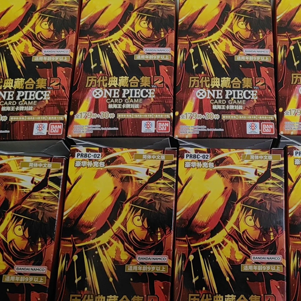 In Stock One Piece Collectible Player Tcg Prb 02 Premium Best Vol.2 Namco Japanese Premium Booster Pack Trading Cards Blind Box