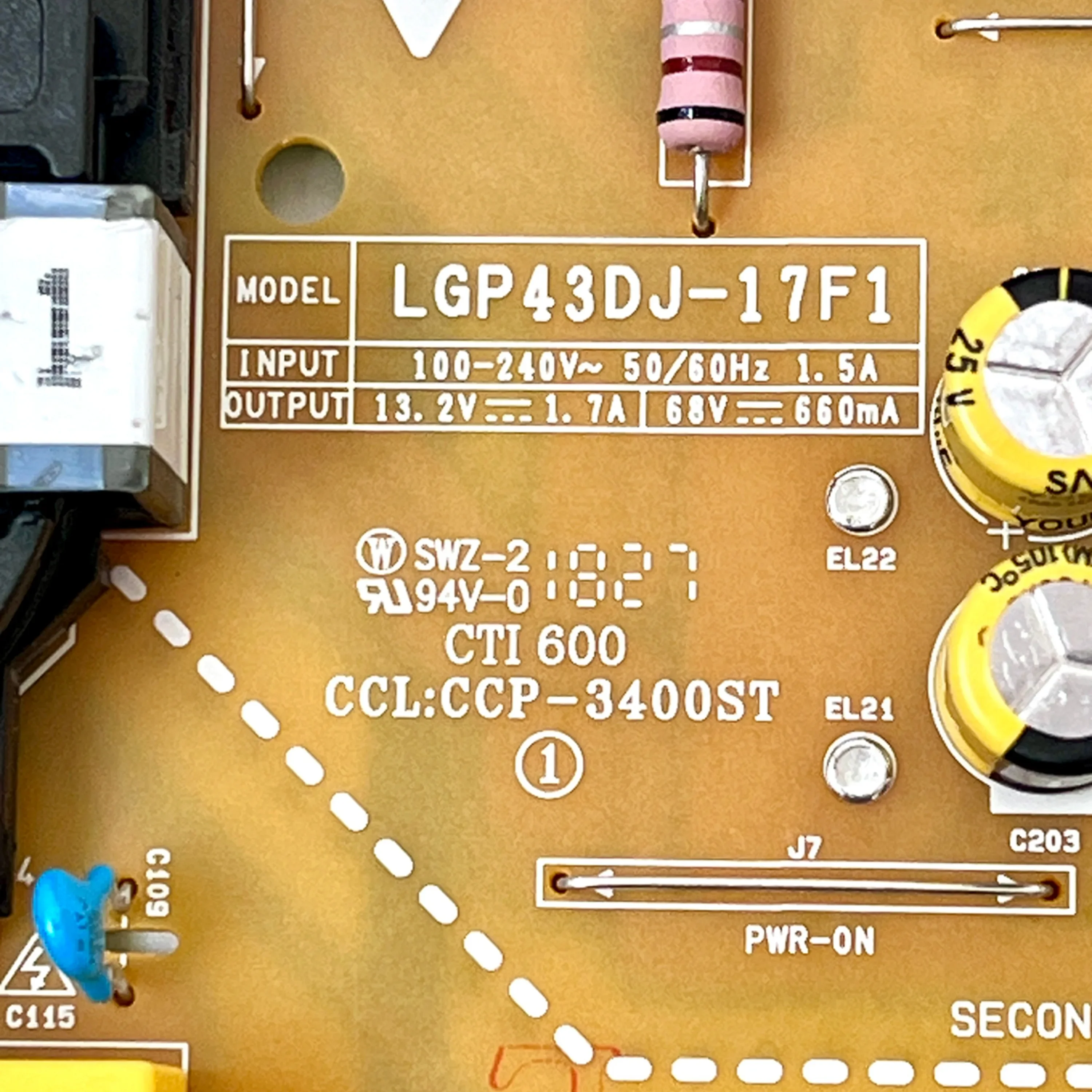 EAX67264001 EAY64530001 Power Supply Board Has Been Tested Works Normallyt Suitable For TV 43LM5700PUA 43LM5700DUA 43LK5900PLA