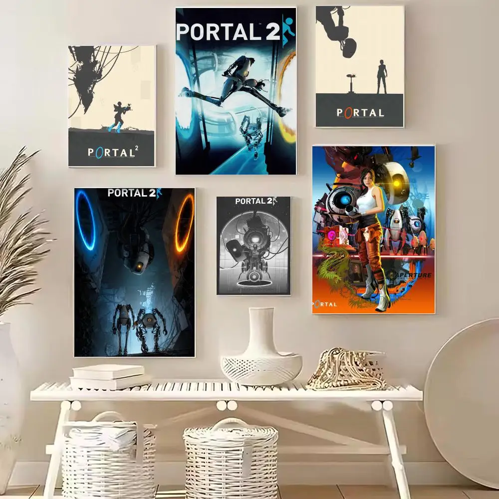 Classic Puzzle Game P-Portal Poster PP Wall Decor Posters Celebrity Art Prints Aesthetic Wall Art Bedroom Office Home Gift