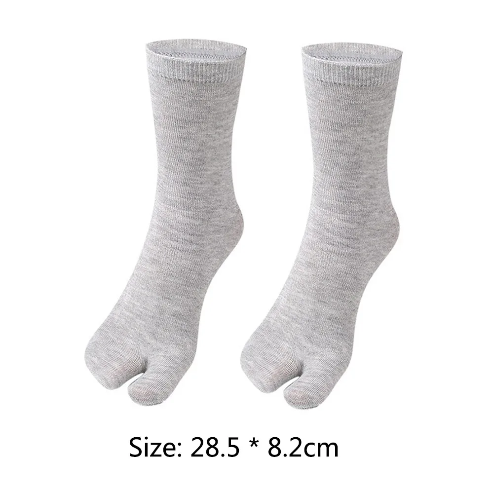 1-5PCS Women/Men Unisex Sandal Flip Flop Split Two Toes Sock Japanese Kimono Two Finger Socks Deodorant Breathable Cotton Socks