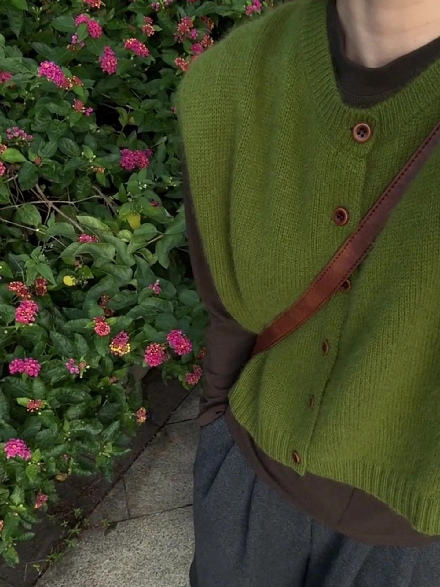 

Круглый вязаный кардиган нео цветов в стиле ретро, удобная верхняя одежда, мягкий утягивающий осенний мягкий свитер для женщин