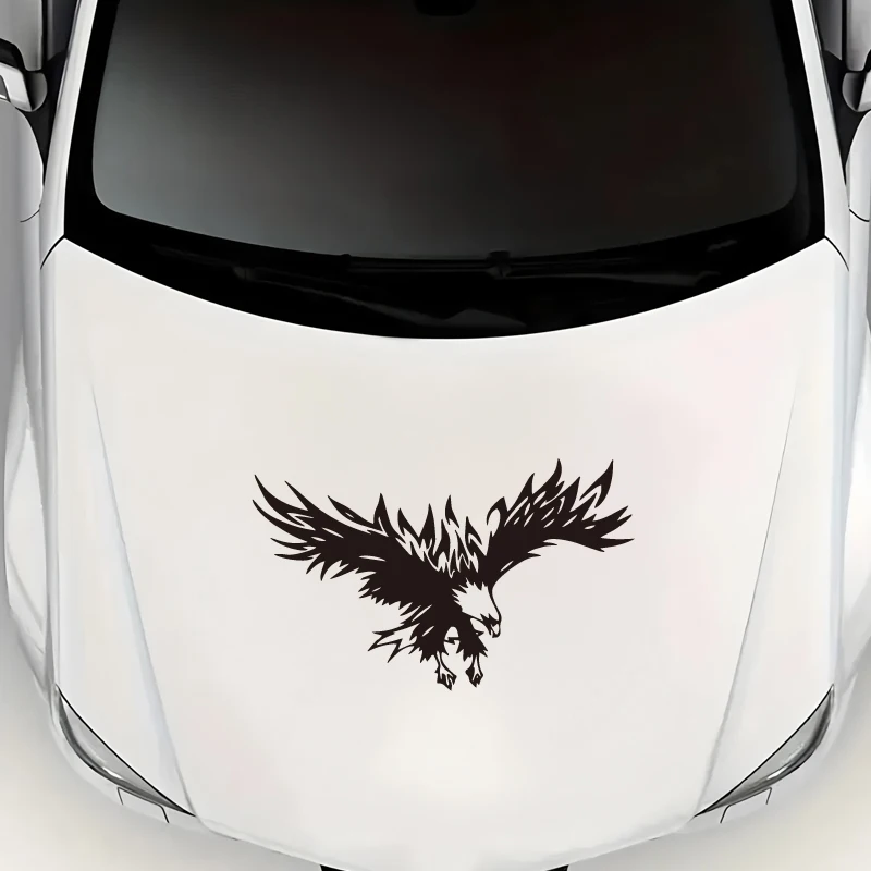 غطاء أمامي من Falcon Flying ملصقات إبداعية ومضحكة لمحبي الرسوم المتحركة، جودة عالية لشاحنات السيارات والدراجات النارية وأجهزة الكمبيوتر المحمولة