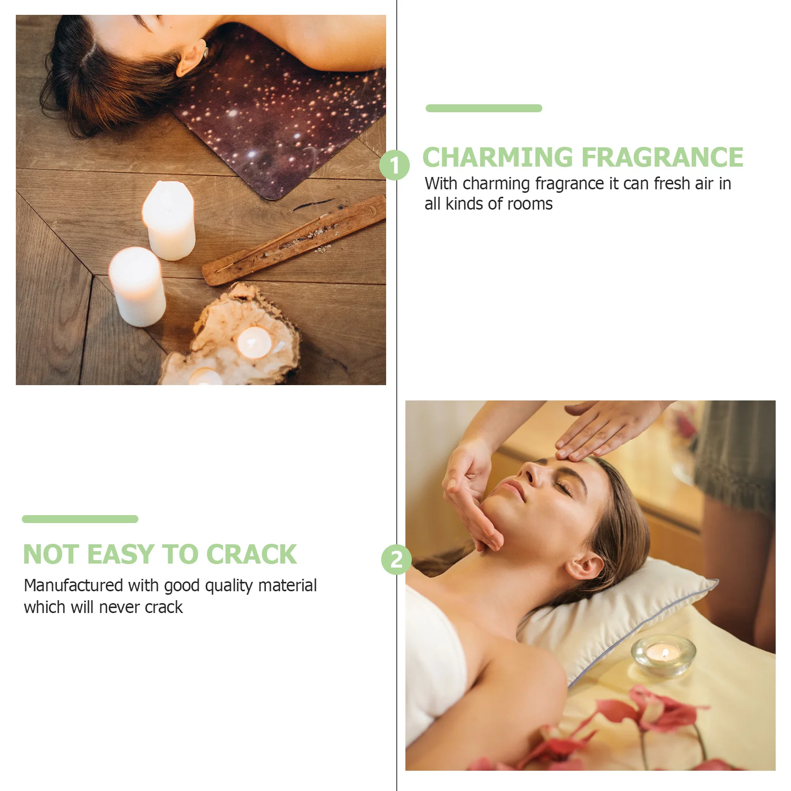 

1Pcs White Aromatherapy Holder Decorative Ceramic Hollowed Candlestick Fresh Air Scented Rack Home Decor