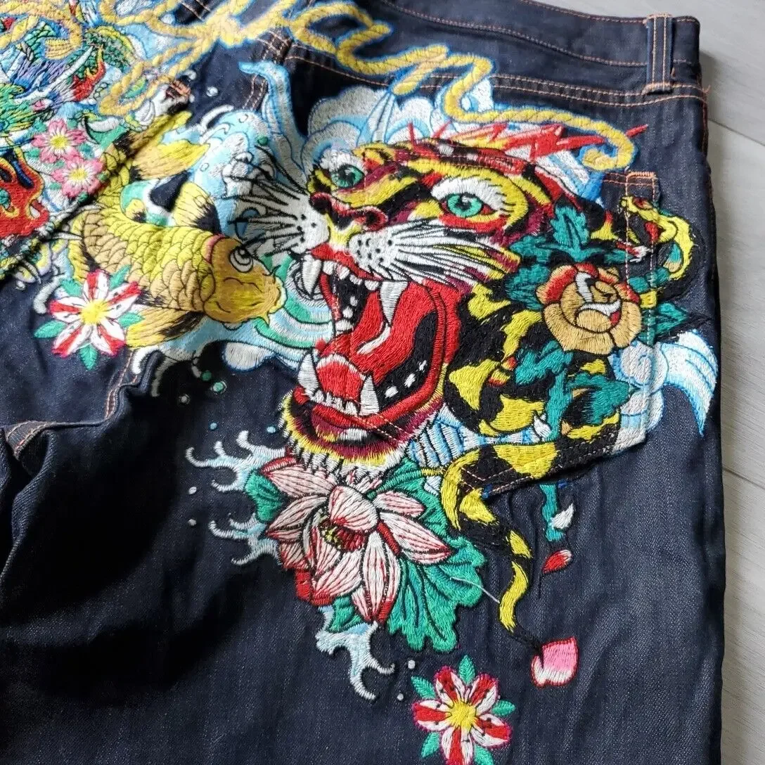 Y2k Shorts lose weites Bein Jean Hip Hop Punk übergroße Grafik Shorts neue Harajuku Mode Gym Shorts Persönlichkeit Streetwear