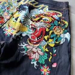 Y2k Shorts Loose Wide Leg Jean Hip Hop Punk Oversized Graphic Shorts 2023 New Harajuku Fashion Gym Shorts Personality Streetwear