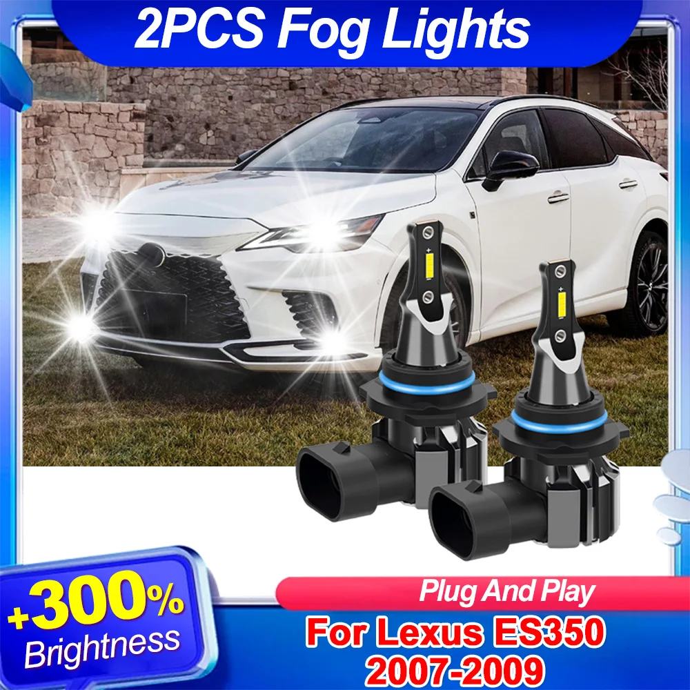 

9006 HB4 Car Fog Lights Front 30000Lm Super Bright High Power Fog Lamps6000K White 12V For Lexus ES350 2007 2008 2009