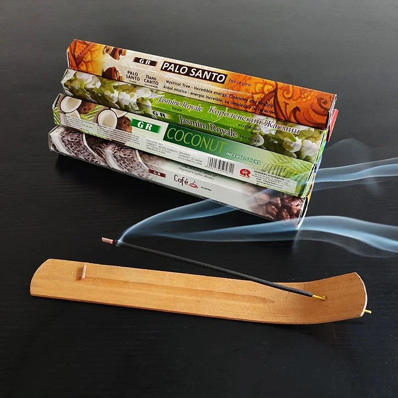 F Indian 20 Sticks Incense Lavender White Sage COCO Palo Santo Fragrance Incense Home Purifying Air Deodorization Aromatherapy