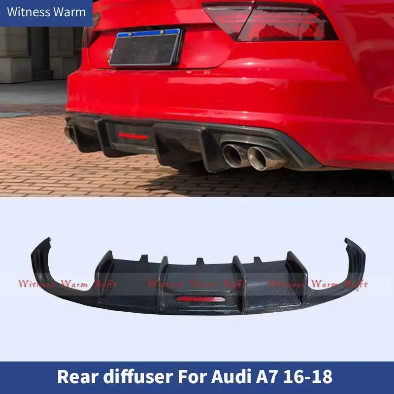 Lame de pare-choc arrière de haute qualité en Frp pour Audi A7 S7 Sline Sport 2016 2017 2018 2019