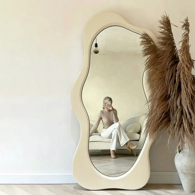 French Vintage Alien Wave Home Bedroom Clothing Store Landmark Fitting Mirror