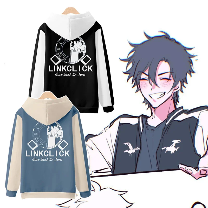 Link Click Anime Shiguang Daili Ren Lu Guang Cheng Xiaoshi Cosplay Hoodie Hip Hop Graphic Sweatshirt Streetwear Casual Tracksuit