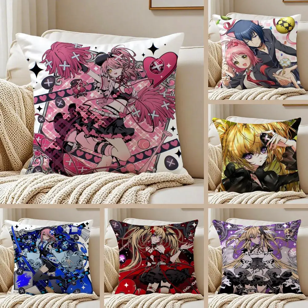 S-Shugo Chara-funda de cojín de dibujos animados de Japón, funda de almohada de felpa corta y sedosa para sofá, funda suave a prueba de polvo con cremallera oculta para decoración del hogar