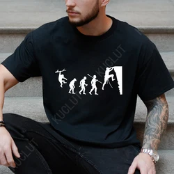Fashion T-Shirts Male Tshirts Men Summer Tee Shirt Women Evolution Climbing Design Short Sleeve Top Tees Female Boy Brand Tees