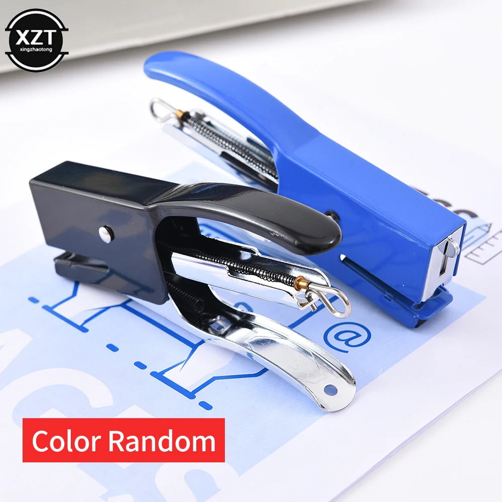 Hand-held Multi-function Stapler Metal Labor-saving Durable Stapler Hand Pliers Bill Binding Tool Office School Supplies