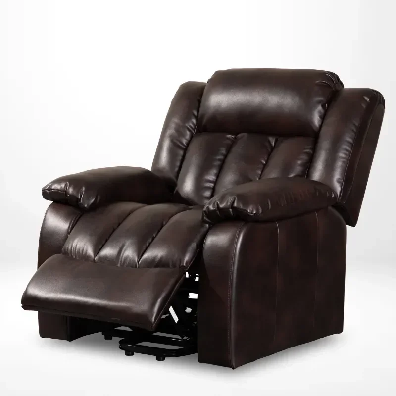 

Red Brown Lift Chair Recliners, Electric Power Recliner Chair Sofa for Elderly,for Indoor Living Room Furniture