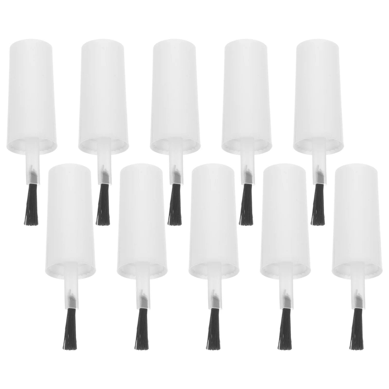 20 Pcs Nail Gel Polish Replacement Brush Bottle Cap with Home Caps for White Bottles