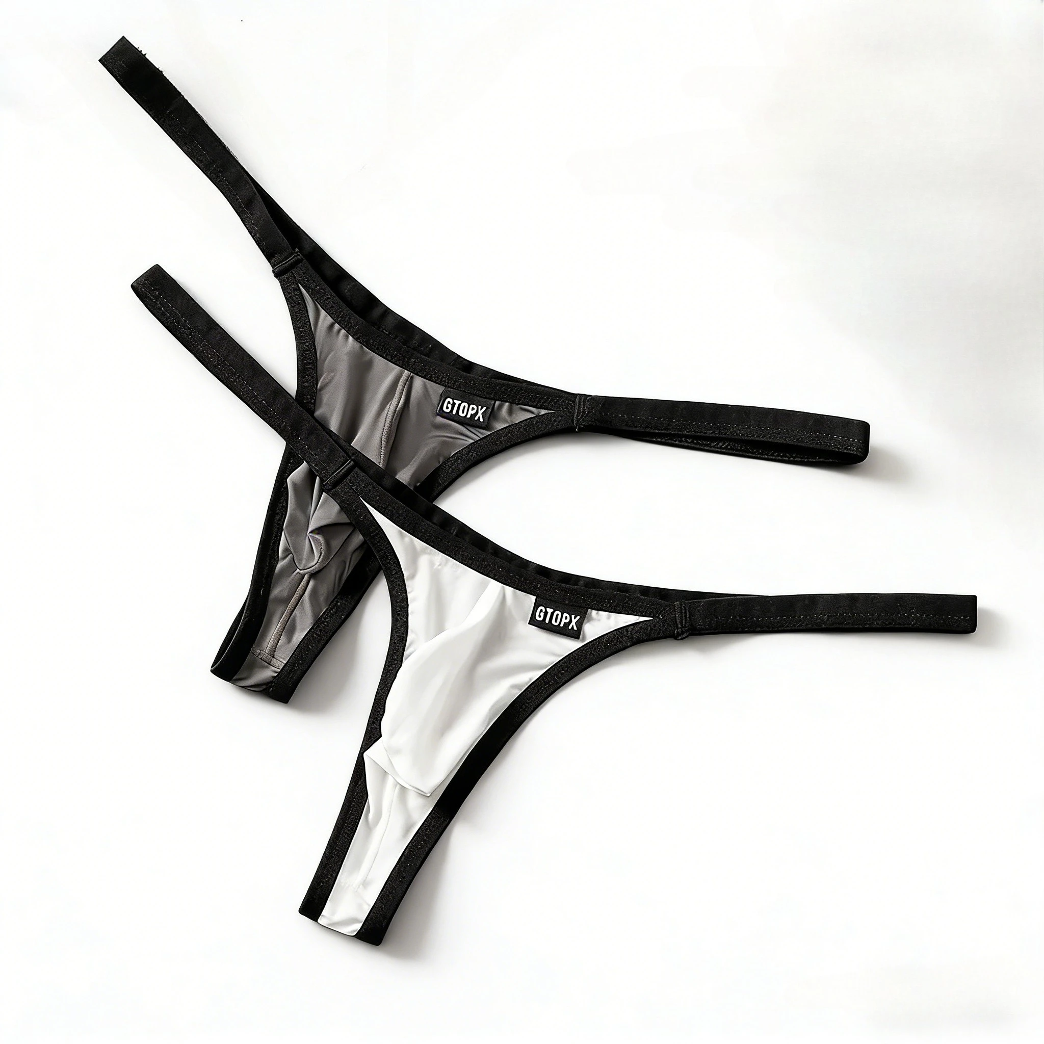 

Мужские сексуальные стринги из ледяного шелка с Т-образной спинкой, эротическое нижнее белье для геев, с низкой посадкой, U-образным выпуклым карманом, быстросохнущие, с открытыми ягодицами, спортивные трусы