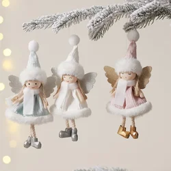 Christmas Decorations Cute Doll Plush Angel Pendant Christmas Ornaments for Christmas Tree Home Party Holiday Hanging Xmas Decor