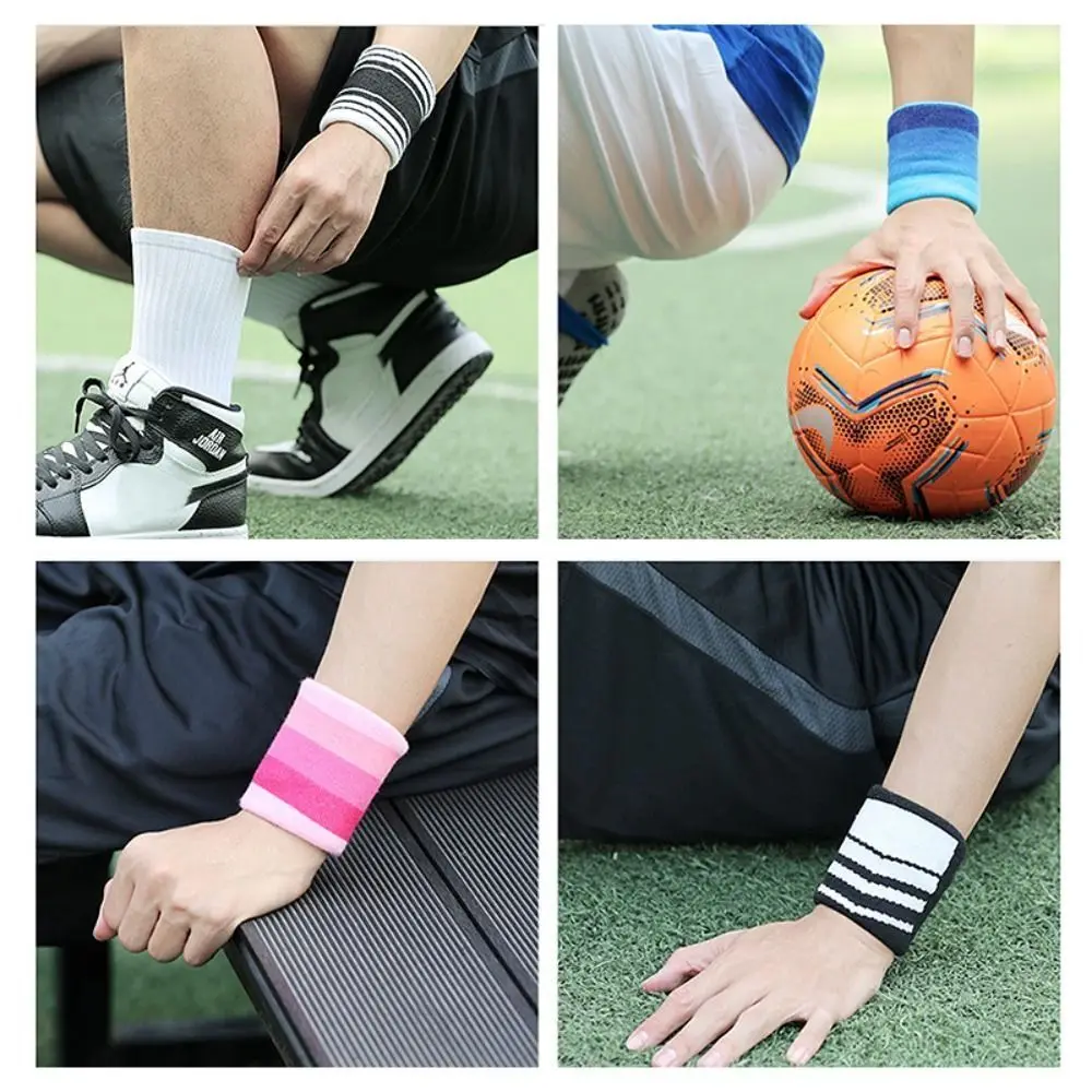 Badminton Sports Sweatband Football Fitness Sweat Wrist Wrist Sweatband Gym Wristband Yoga Bracelet Protector Wrist Brace