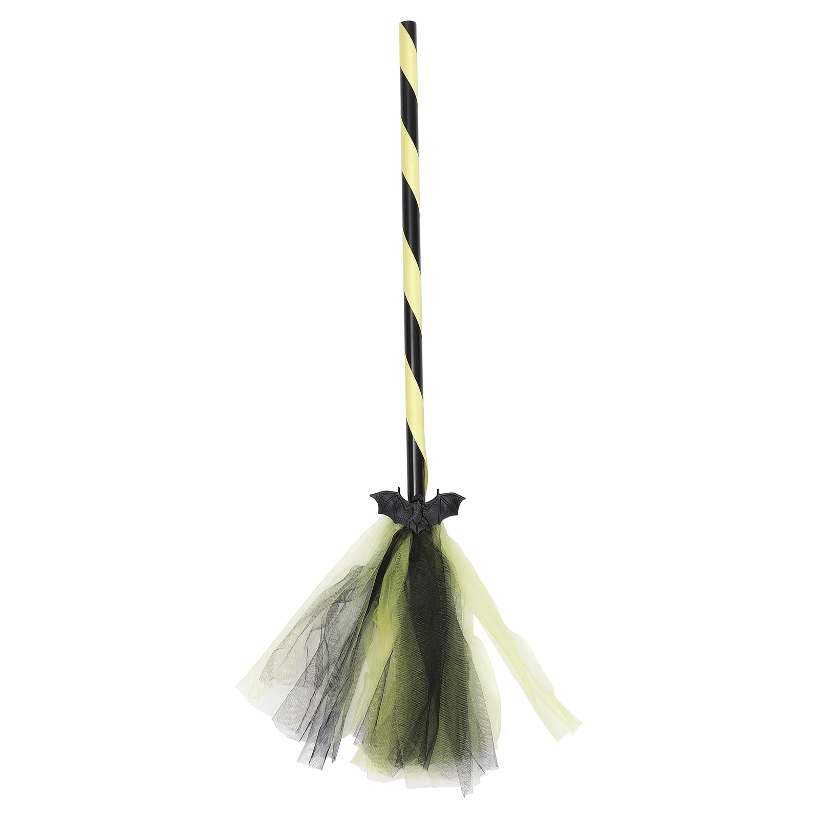 

Simulated Broom Halloween Supplies Lightweight Portable Yellow Office Decor Bat Besom Cosplay Props Party Gifts Halloween Bat