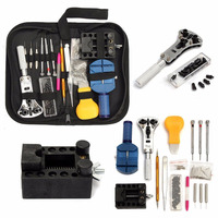 144Pcs Sets Holder Opener Professional Watch Band Link Pin Tool Set with Carrying Case Replacement Tool Kit for Watch Repair
