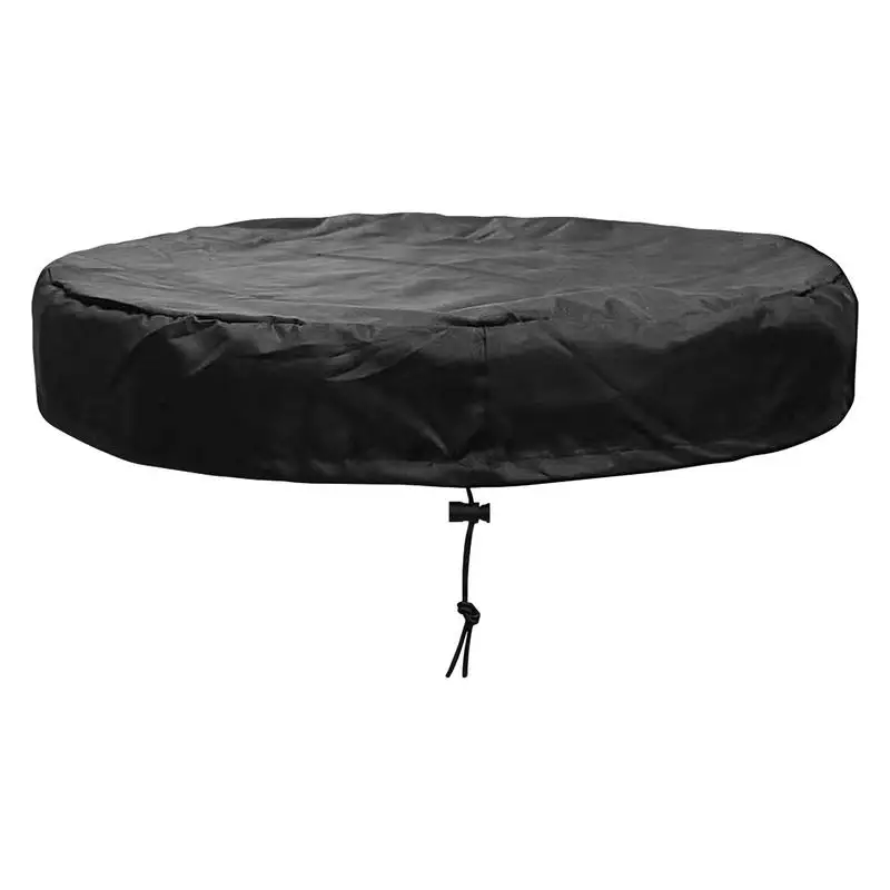 55 Gallon Barrel Lid Cover High-Density Nylon Oxford Fabric Covers with Drawstring 25.59 Inch Diameter Rain Barrel Cover