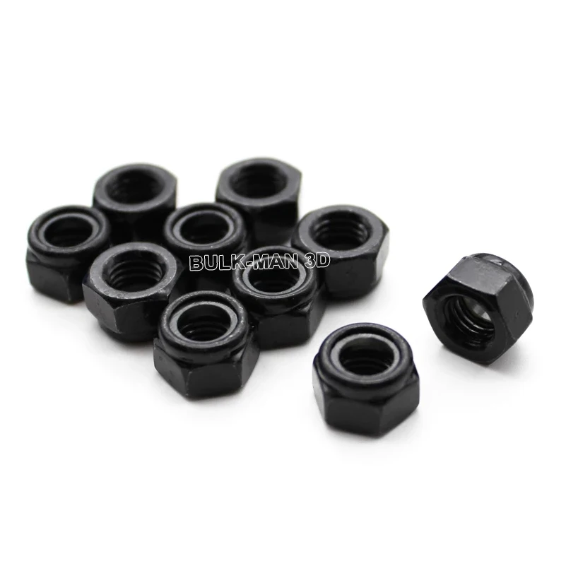 50 pz/lotto M3 M4 M5 dado di bloccaggio con inserto in Nylon esagonale in acciaio inossidabile 304 o controdado autobloccante