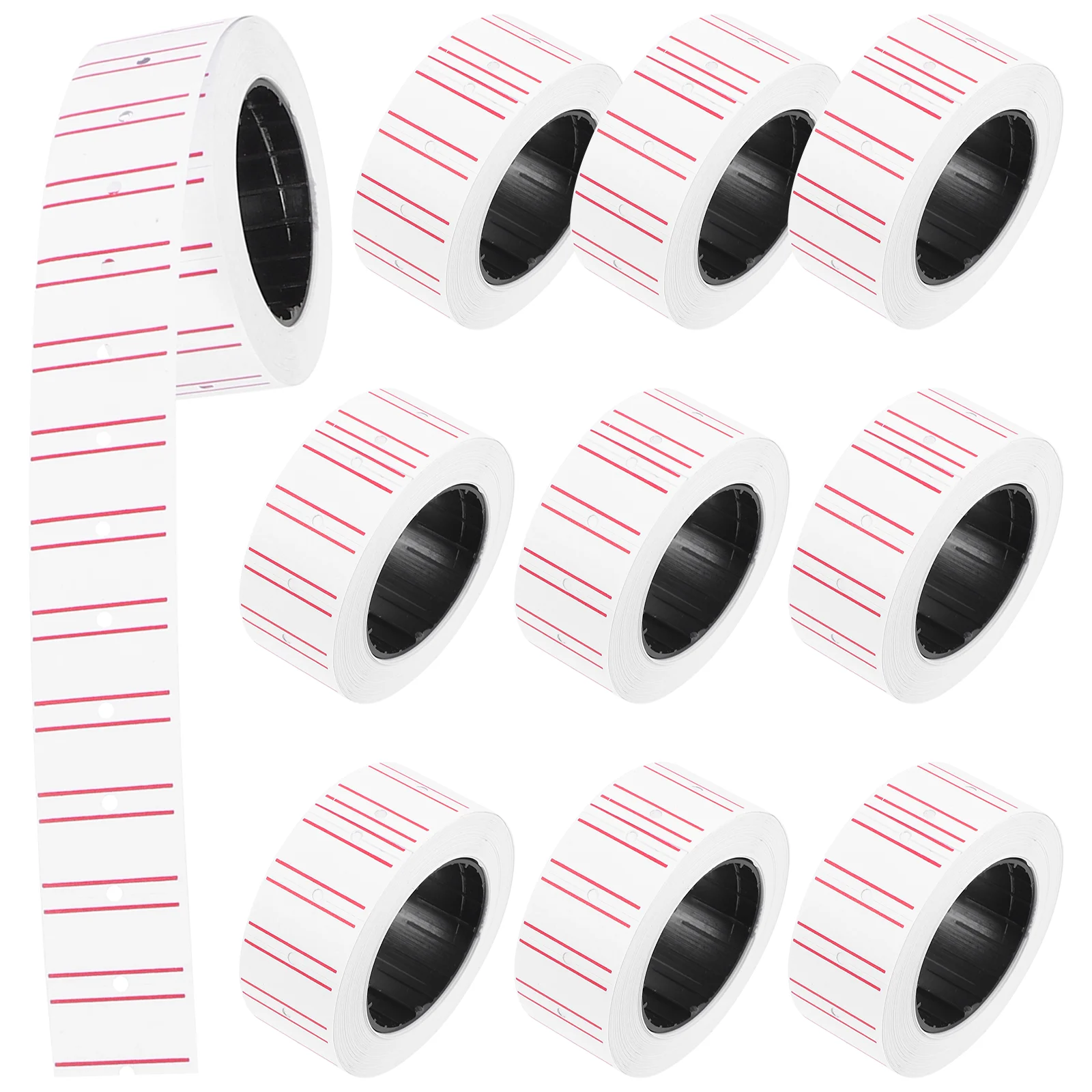 30 Rolls Label Sticker Price Machine Labels Stickers White Tag Self Adhesive Paper Rectangle